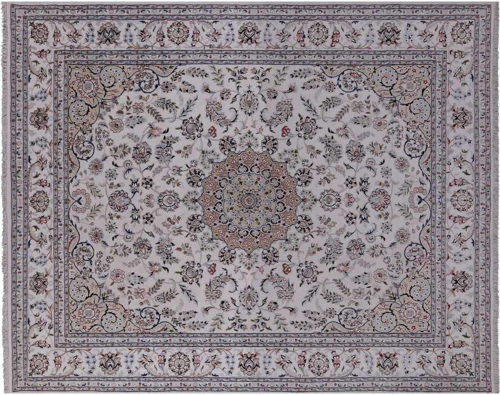 Wool & Silk Persian Nain Hand Knotted Rug - Manhattan Rugs