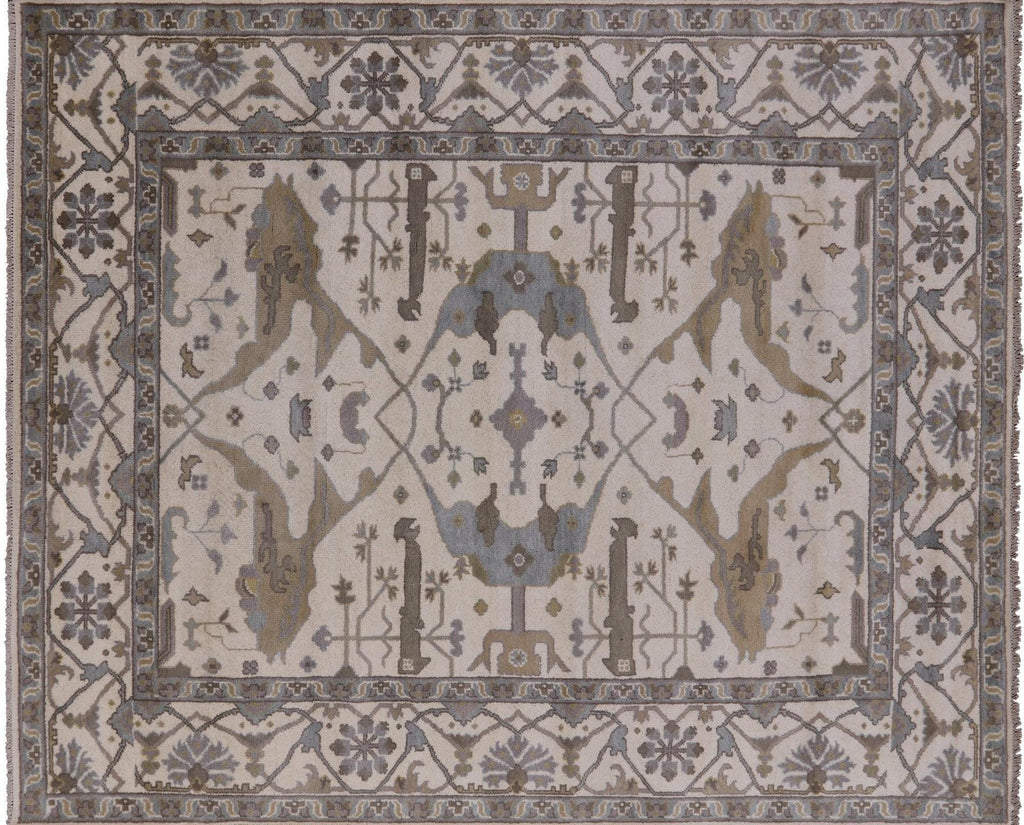 Hand Knotted Turkish Oushak Wool Rug - Manhattan Rugs