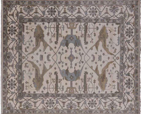 Hand Knotted Turkish Oushak Wool Rug - Manhattan Rugs