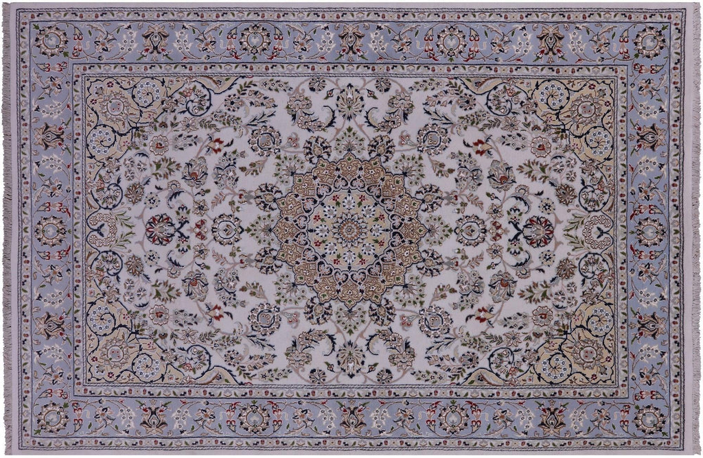 Persian Nain Handmade Wool & Silk Rug - Manhattan Rugs