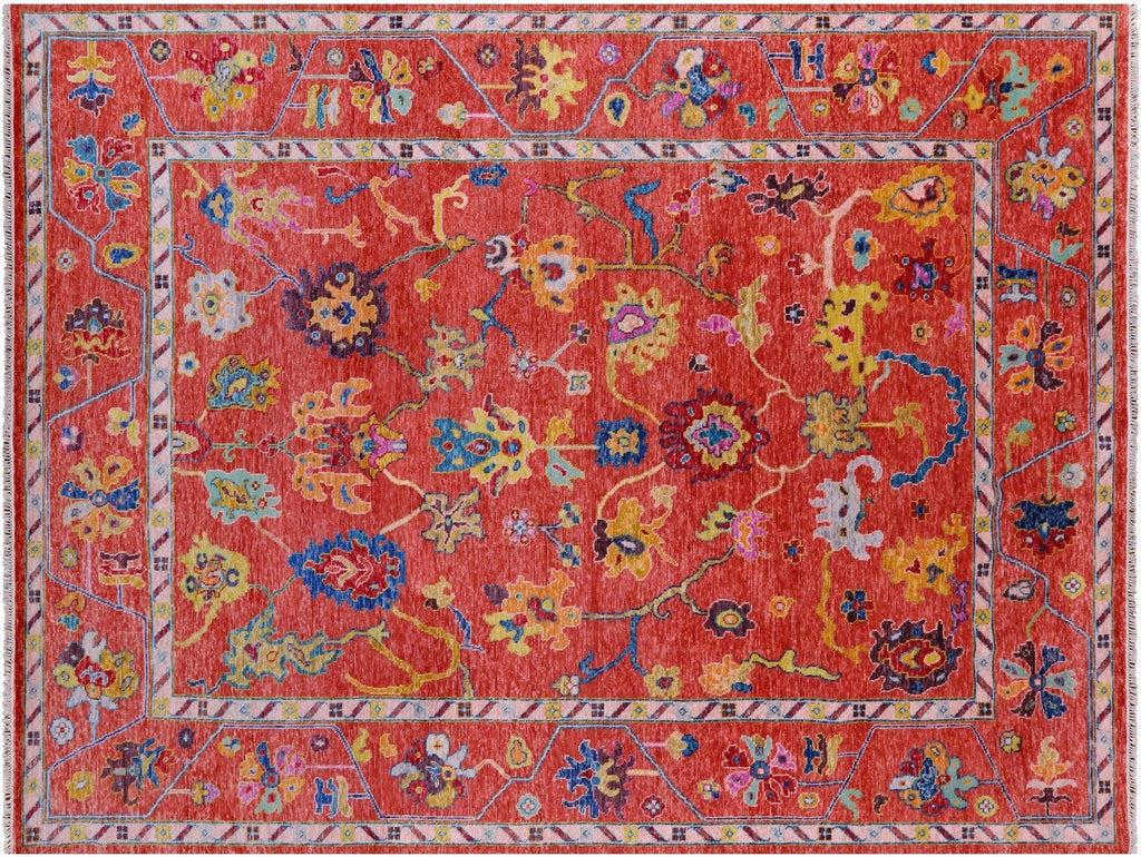 Hand Knotted Turkish Oushak Wool Rug - Manhattan Rugs