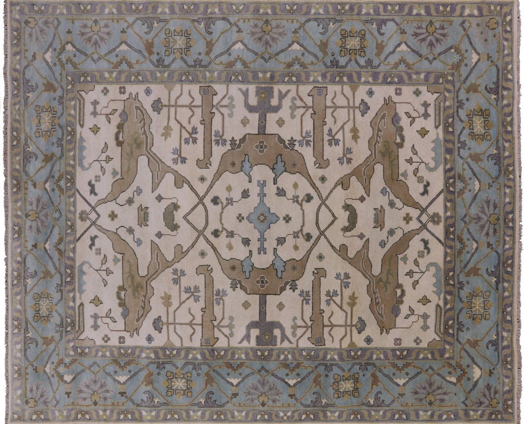 Oushak Hand Knotted Area Rug - Manhattan Rugs