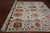 SUPER SALE Ivory 9' 2" X 12' 0" Turkish Angora Oushak Handmade Wool Rug - Q14797