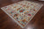 SUPER SALE Ivory 9' 2" X 12' 0" Turkish Angora Oushak Handmade Wool Rug - Q14797