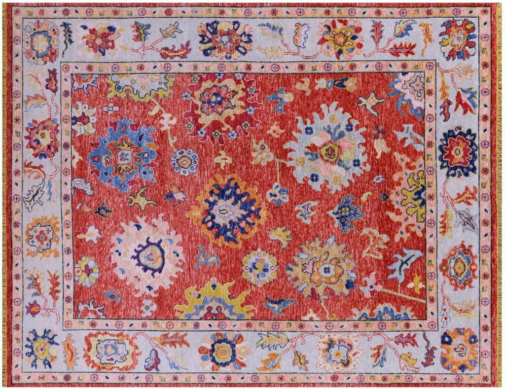 Turkish Oushak Hand Knotted Wool Rug - Manhattan Rugs