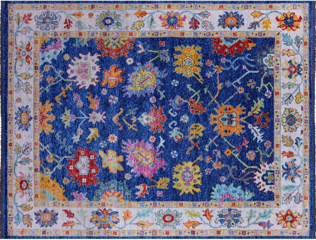 Turkish Oushak Hand Knotted Wool Rug - Manhattan Rugs
