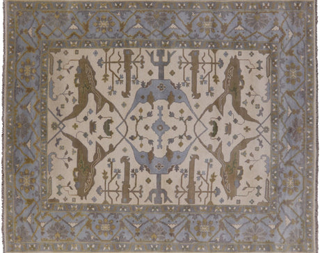 Hand Knotted Wool Oushak Rug - Manhattan Rugs
