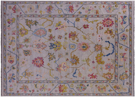 Turkish Oushak Hand-Knotted Wool Rug - Manhattan Rugs