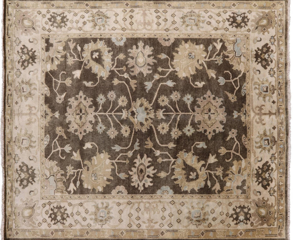 Turkish Oushak Handmade Wool Area Rug - Manhattan Rugs