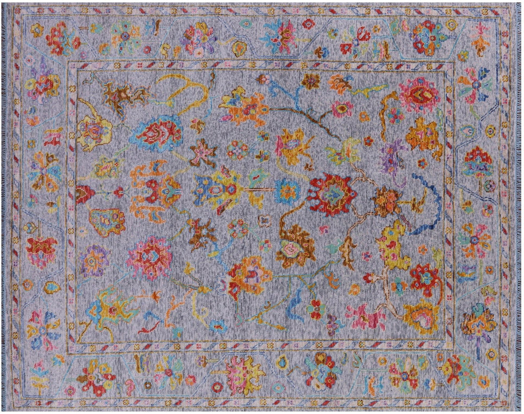 Turkish Oushak Hand-Knotted Wool Rug - Manhattan Rugs