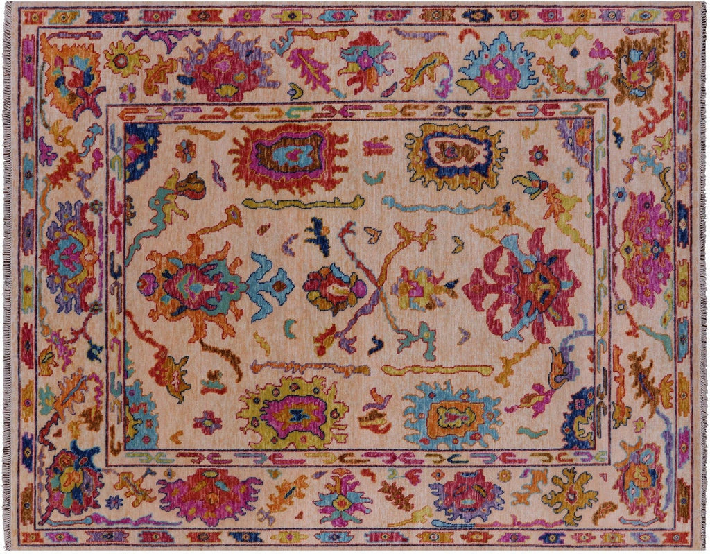 Turkish Oushak Handmade Wool Rug - Manhattan Rugs