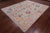 SUPER SALE Ivory Turkish Angora Oushak Hand Knotted Rug 8' 4" X 9' 11" - Q14831