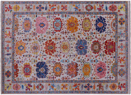 Turkish Oushak Hand-Knotted Wool Rug - Manhattan Rugs