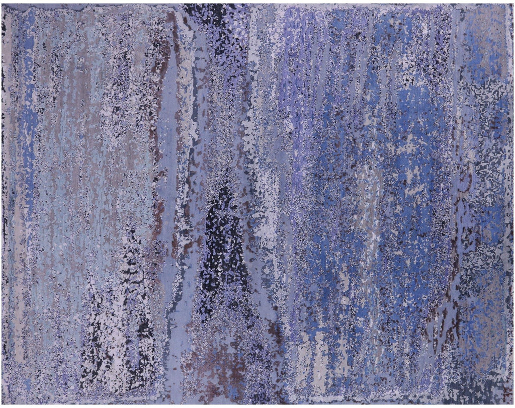 Wool & Silk Modern Hand Knotted Rug - Manhattan Rugs