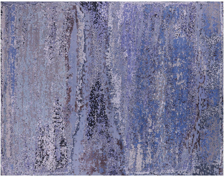 Wool & Silk Modern Hand Knotted Rug - Manhattan Rugs