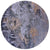 Round Abstract Handmade Wool & Silk Rug - Manhattan Rugs