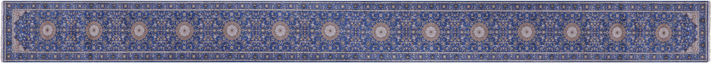 Runner Persian Nain Handmade Wool & Silk Rug - Manhattan Rugs