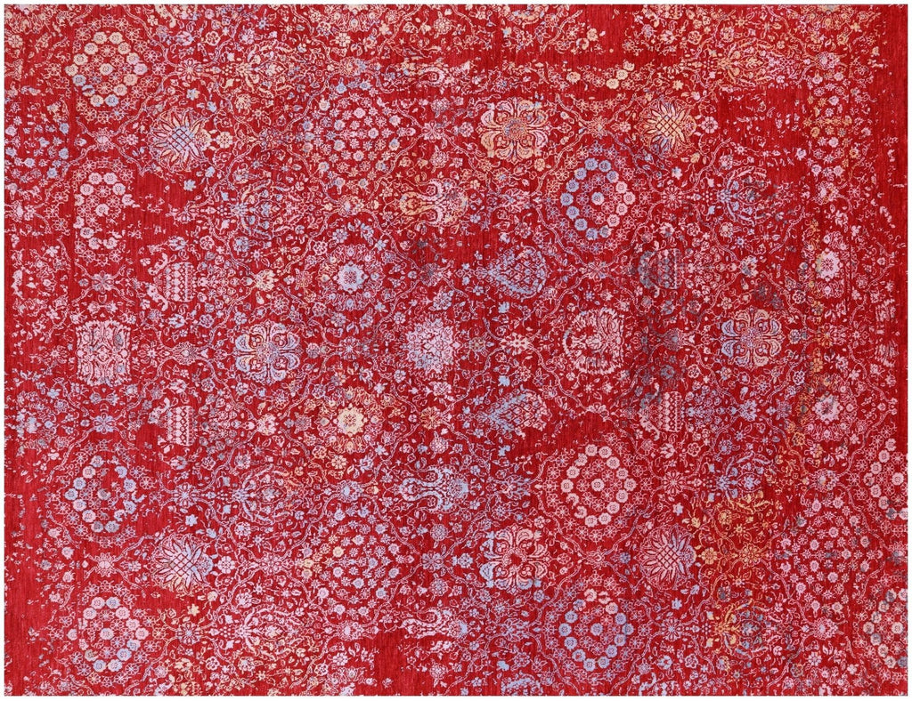 Wool & Silk Modern Handmade Rug - Manhattan Rugs