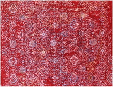 Wool & Silk Modern Handmade Rug - Manhattan Rugs