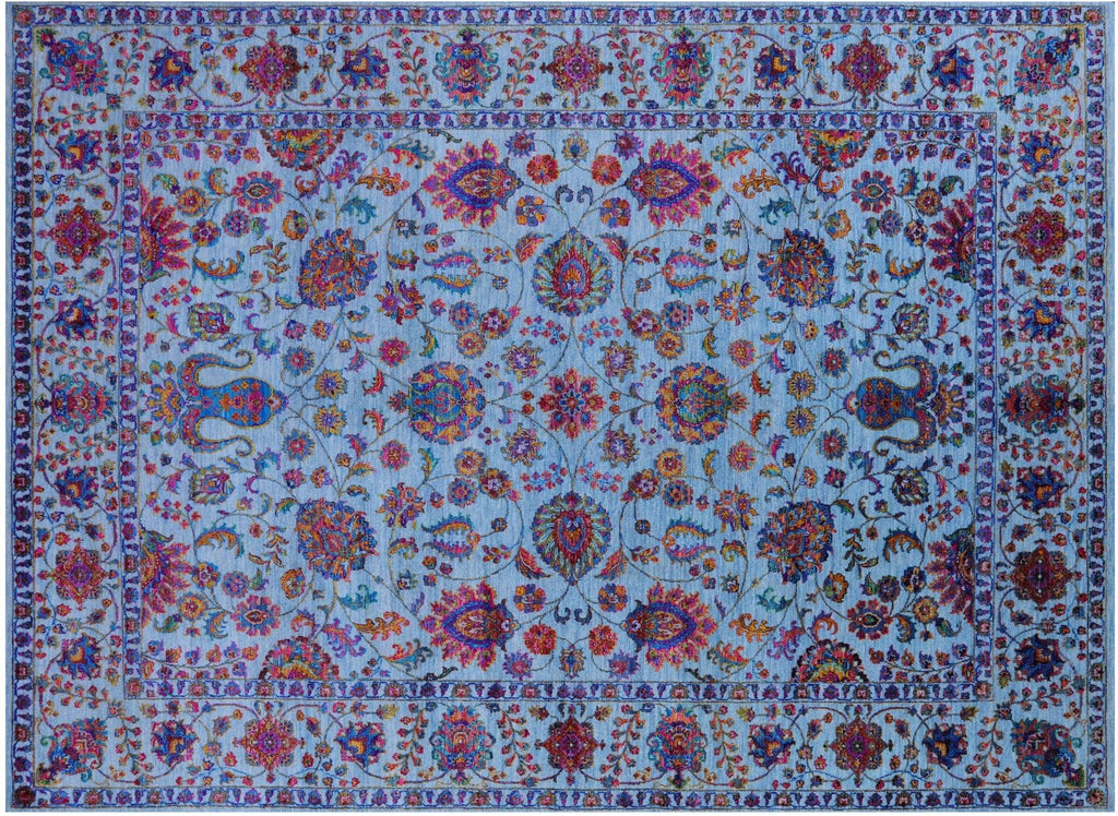 Wool & Silk Persian Tabriz Hand Knotted Rug - Manhattan Rugs