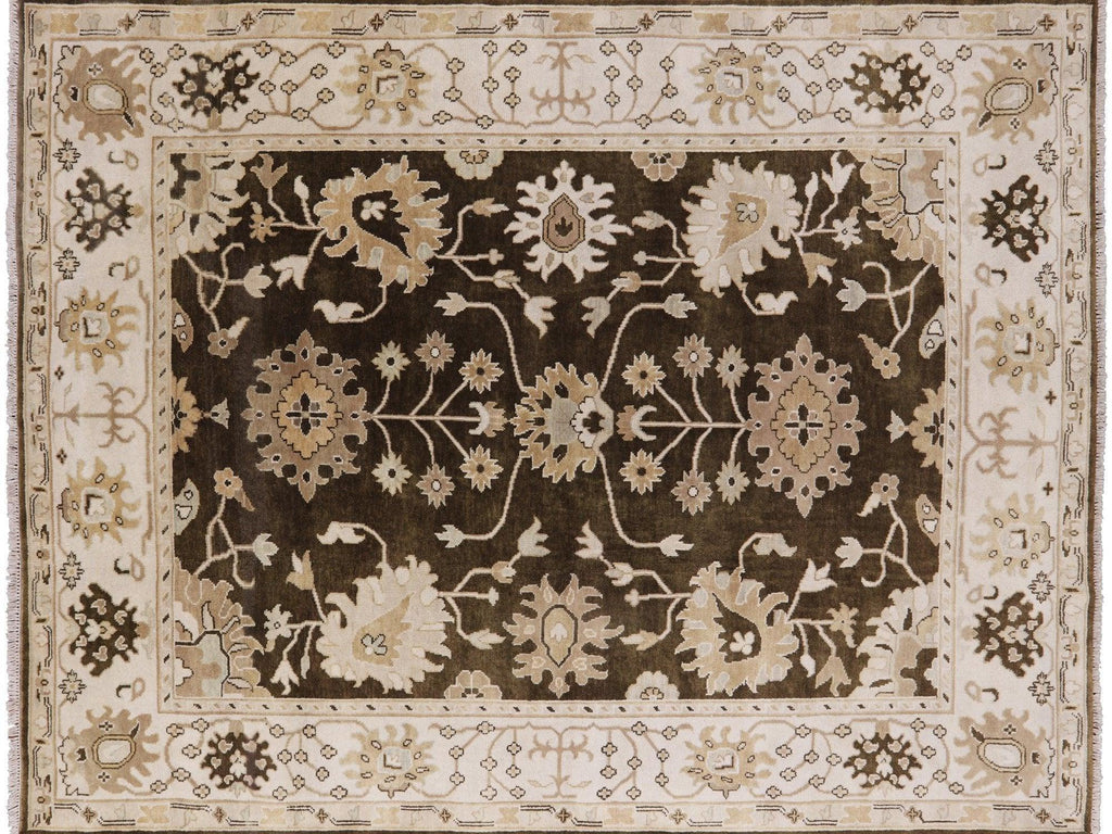 Oushak Hand Knotted Wool Area Rug - Manhattan Rugs