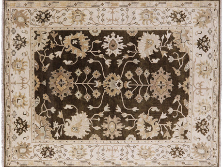 Oushak Hand Knotted Wool Area Rug - Manhattan Rugs
