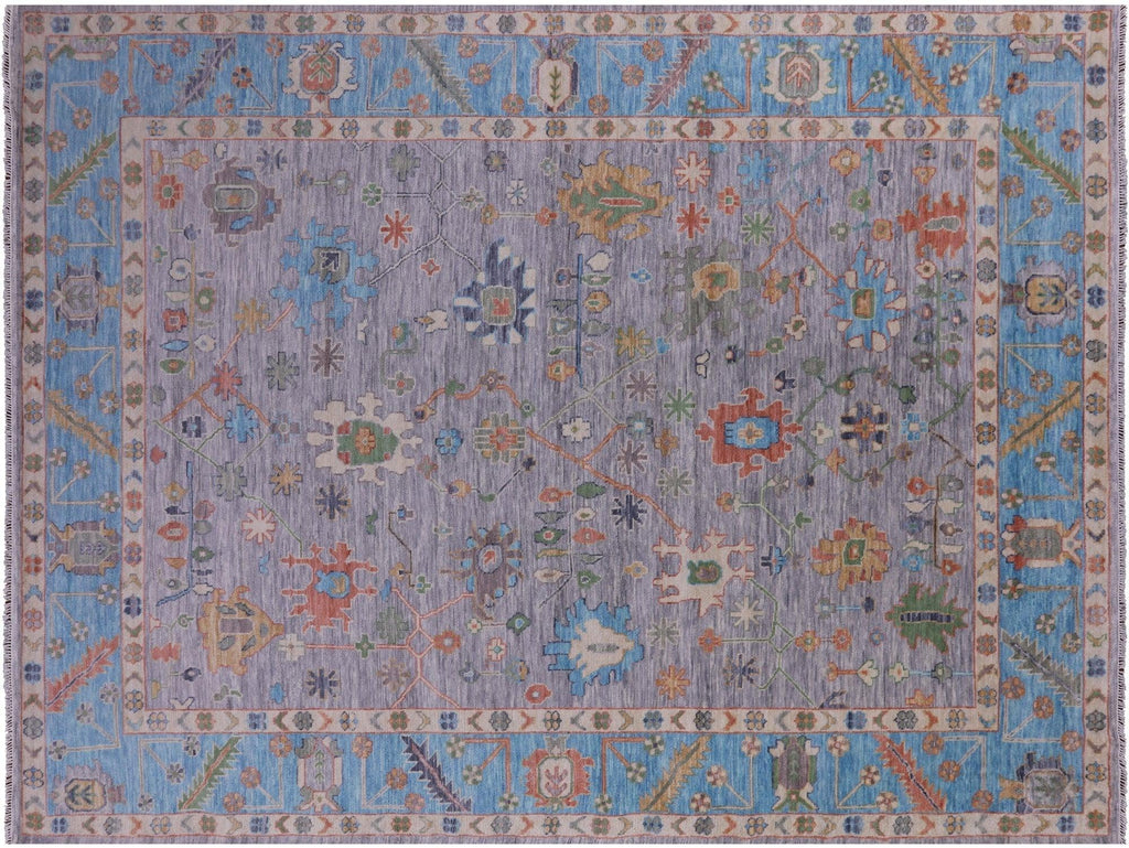 Turkish Oushak Hand-Knotted Wool Rug - Manhattan Rugs