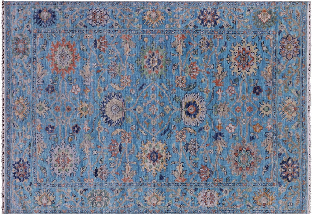 Turkish Oushak Handmade Wool Rug - Manhattan Rugs