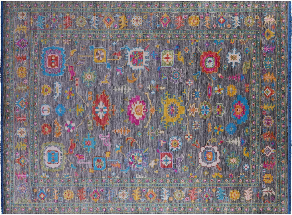 Turkish Oushak Hand-Knotted Wool Rug - Manhattan Rugs