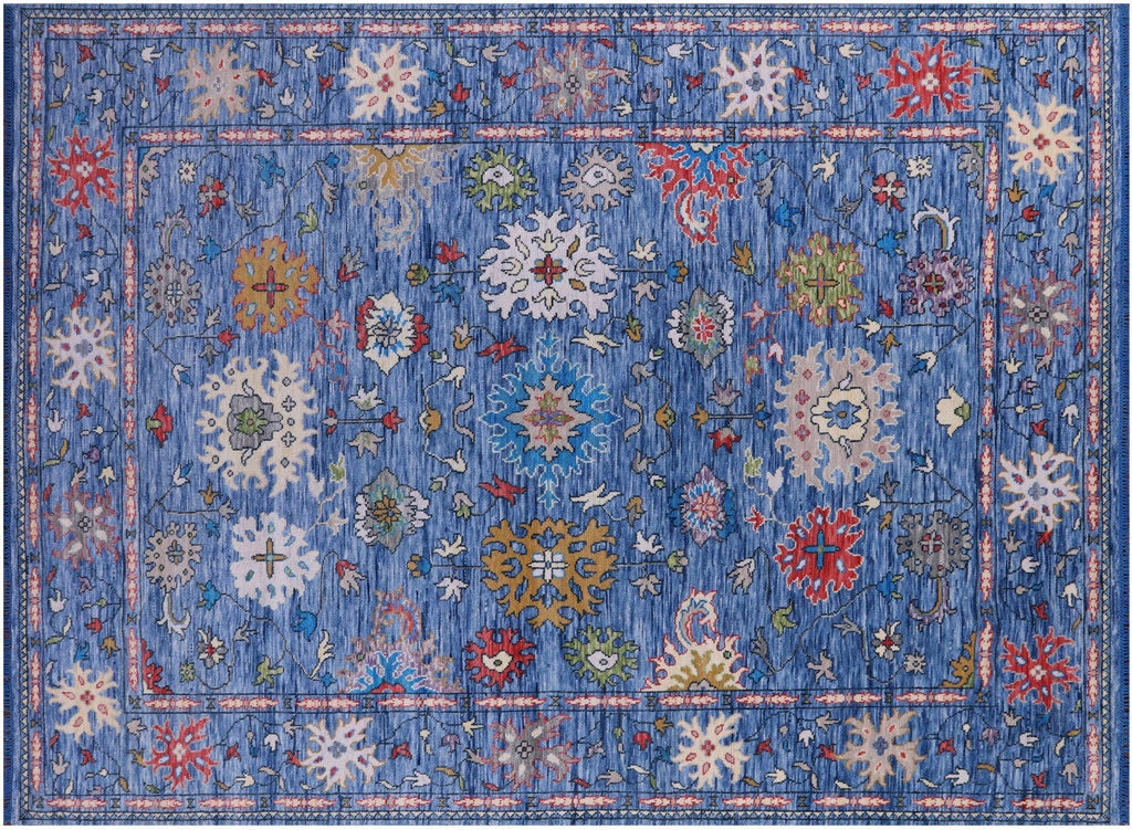 Hand-Knotted Turkish Oushak Wool Rug - Manhattan Rugs