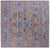Square Turkish Oushak Hand Knotted Wool Rug - Manhattan Rugs