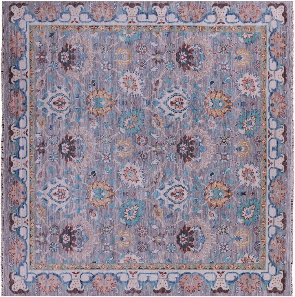 Square William Morris Handmade Wool Rug - Manhattan Rugs