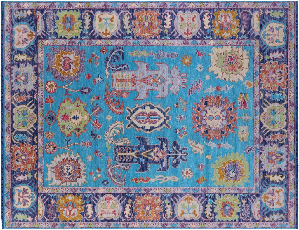 Turkish Oushak Hand-Knotted Wool Rug - Manhattan Rugs