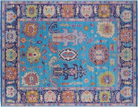 Turkish Oushak Hand-Knotted Wool Rug - Manhattan Rugs