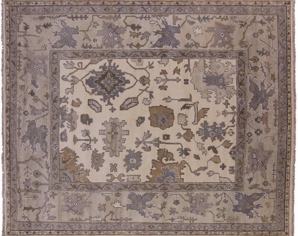 Turkish Oushak Hand Knotted Wool Rug - Manhattan Rugs