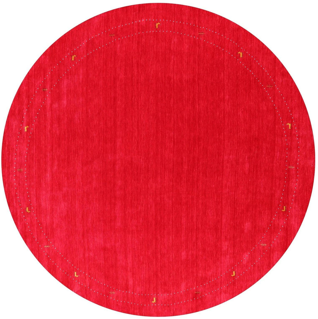 Round Handmade Persian Gabbeh Wool Rug - Manhattan Rugs