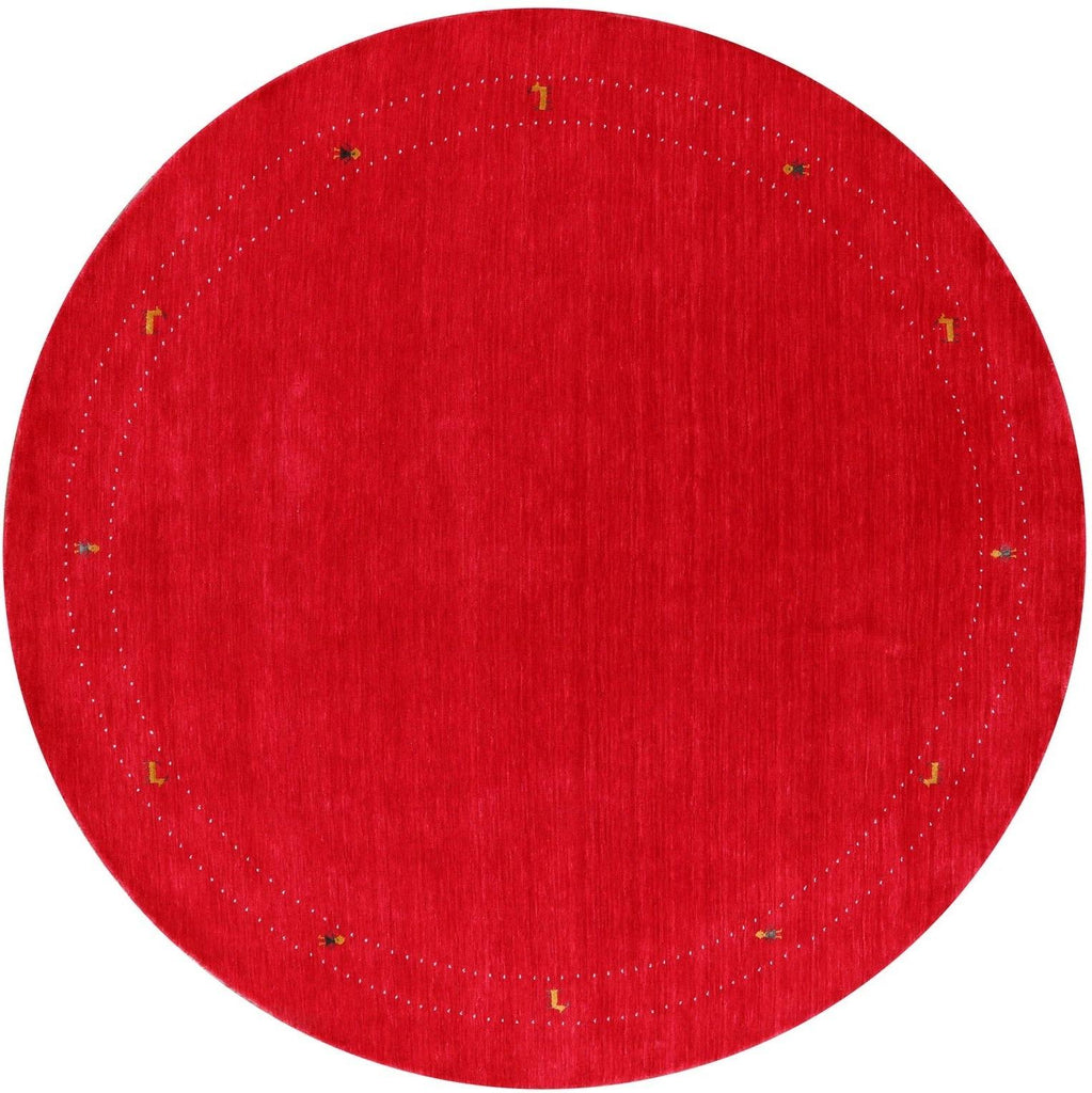 Round Persian Gabbeh Handmade Wool Rug - Manhattan Rugs