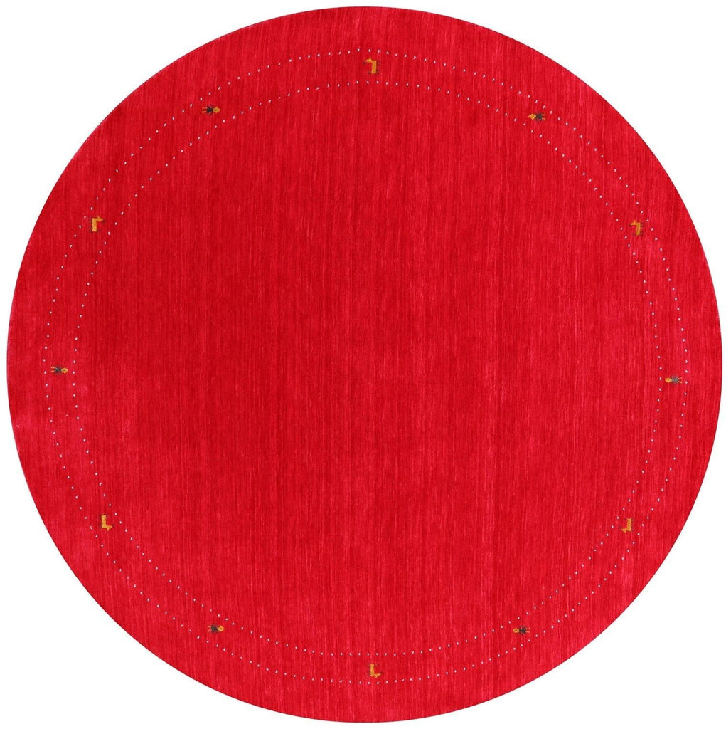 Round Persian Gabbeh Hand Knotted Wool Rug - Manhattan Rugs