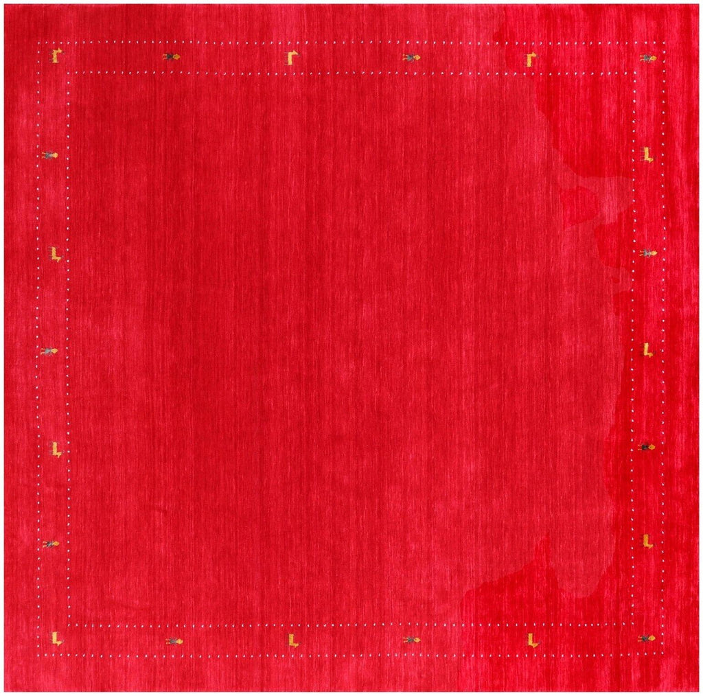 Square Persian Gabbeh Hand Knotted Wool Rug - Manhattan Rugs