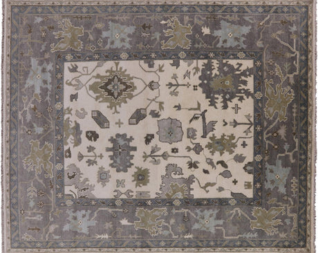 Hand Knotted Oushak Area Rug - Manhattan Rugs