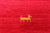 Red 10' Square Persian Gabbeh Handmade Wool Rug - Q15030