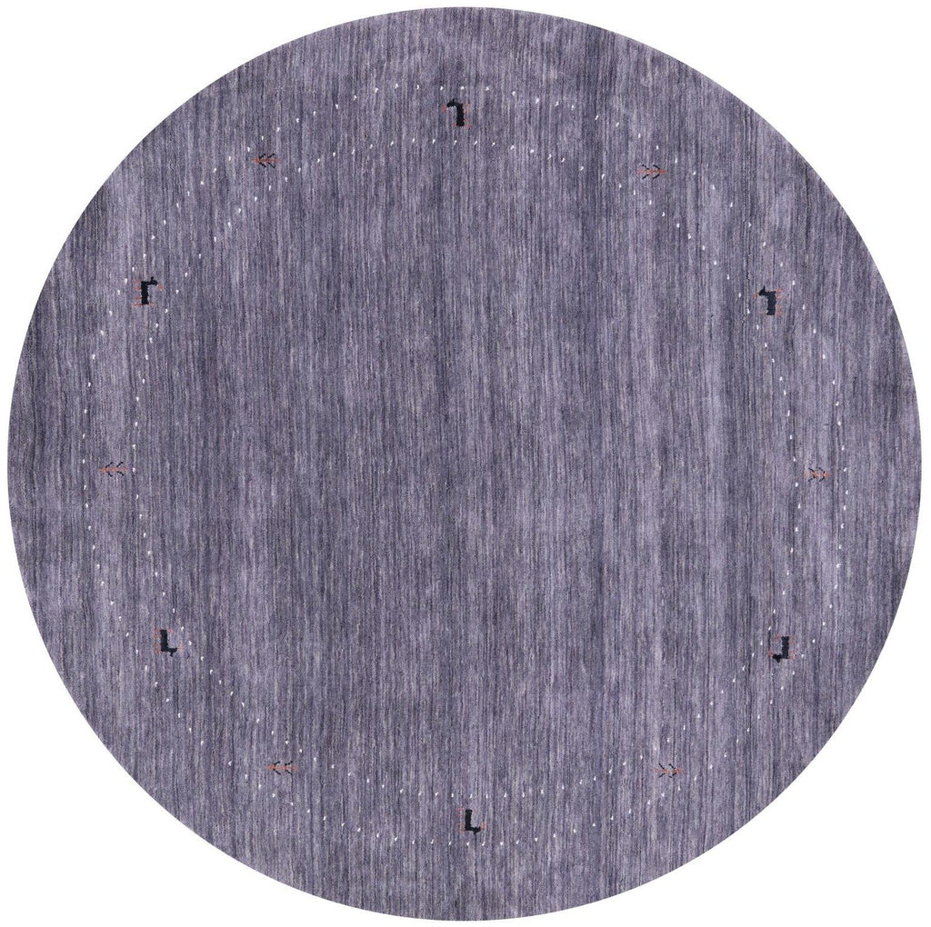 Round Hand Knotted Wool Persian Gabbeh Rug - Manhattan Rugs