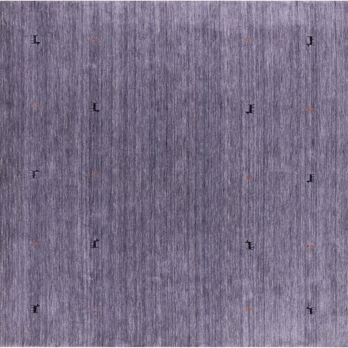 6' Square Persian Gabbeh Handmade Wool Rug – Manhattan Rugs