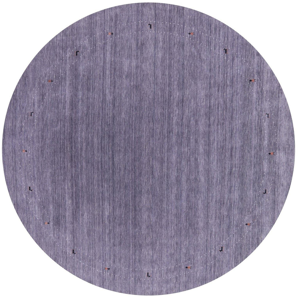 Round Hand Knotted Persian Gabbeh Wool Rug - Manhattan Rugs