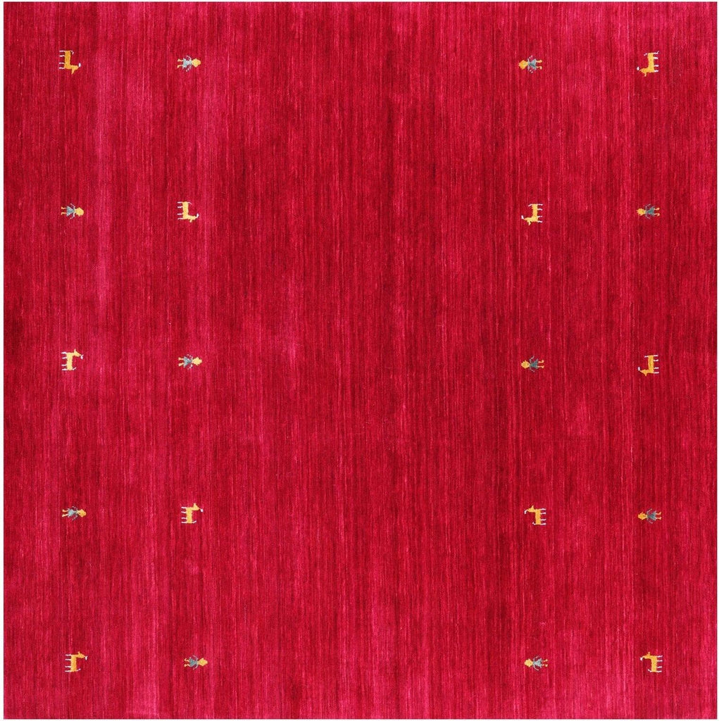 Square Handmade Persian Gabbeh Wool Rug - Manhattan Rugs