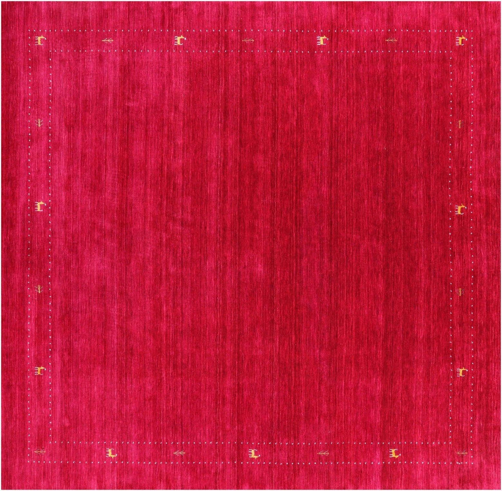 Square Persian Gabbeh Hand Knotted Wool Rug - Manhattan Rugs