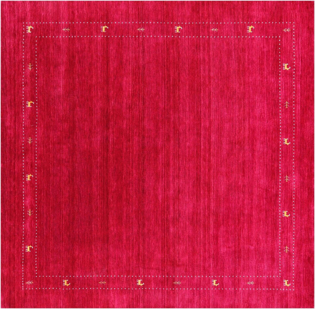 Square Persian Gabbeh Handmade Wool Rug - Manhattan Rugs