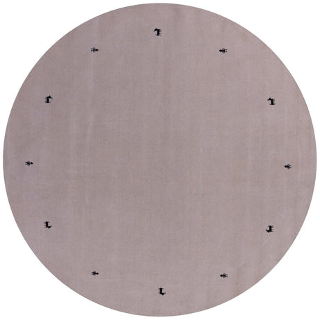 Round Persian Gabbeh Handmade Wool Rug - Manhattan Rugs