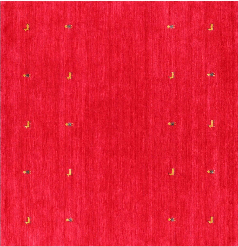 Square Persian Gabbeh Hand Knotted Wool Rug - Manhattan Rugs