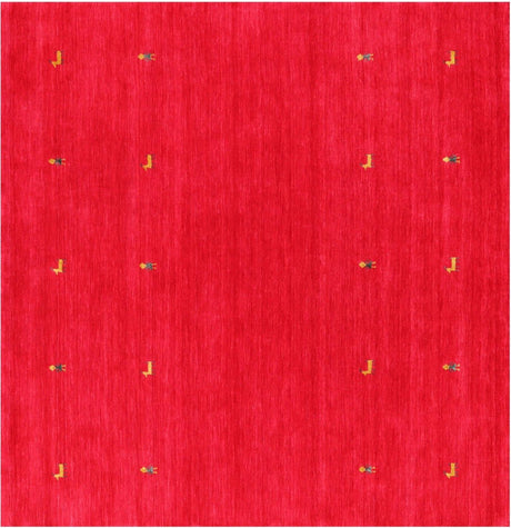 Square Persian Gabbeh Hand Knotted Wool Rug - Manhattan Rugs